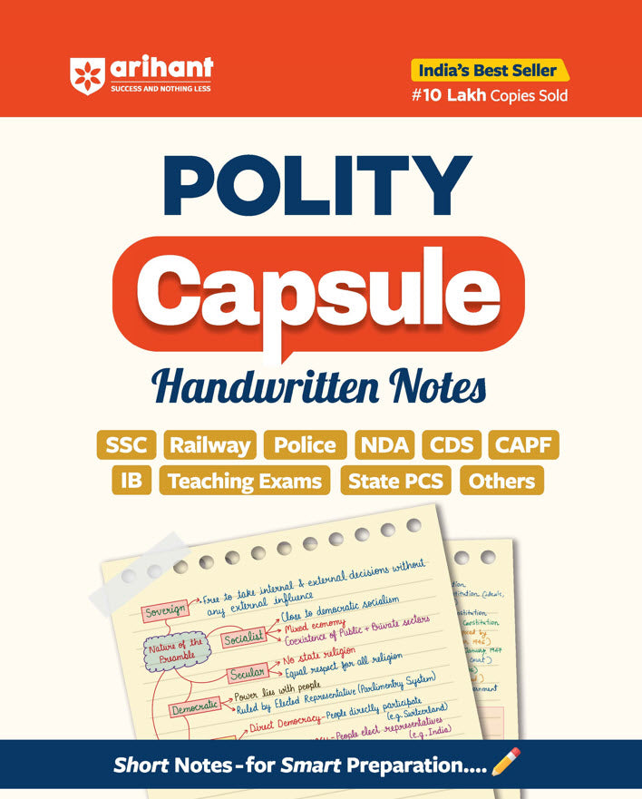 Polity Capsule Handwritten Notes | For SSC, Railway, Police, NDA, CDS, CAPF, PCS & Teaching & Other Competitive Exams