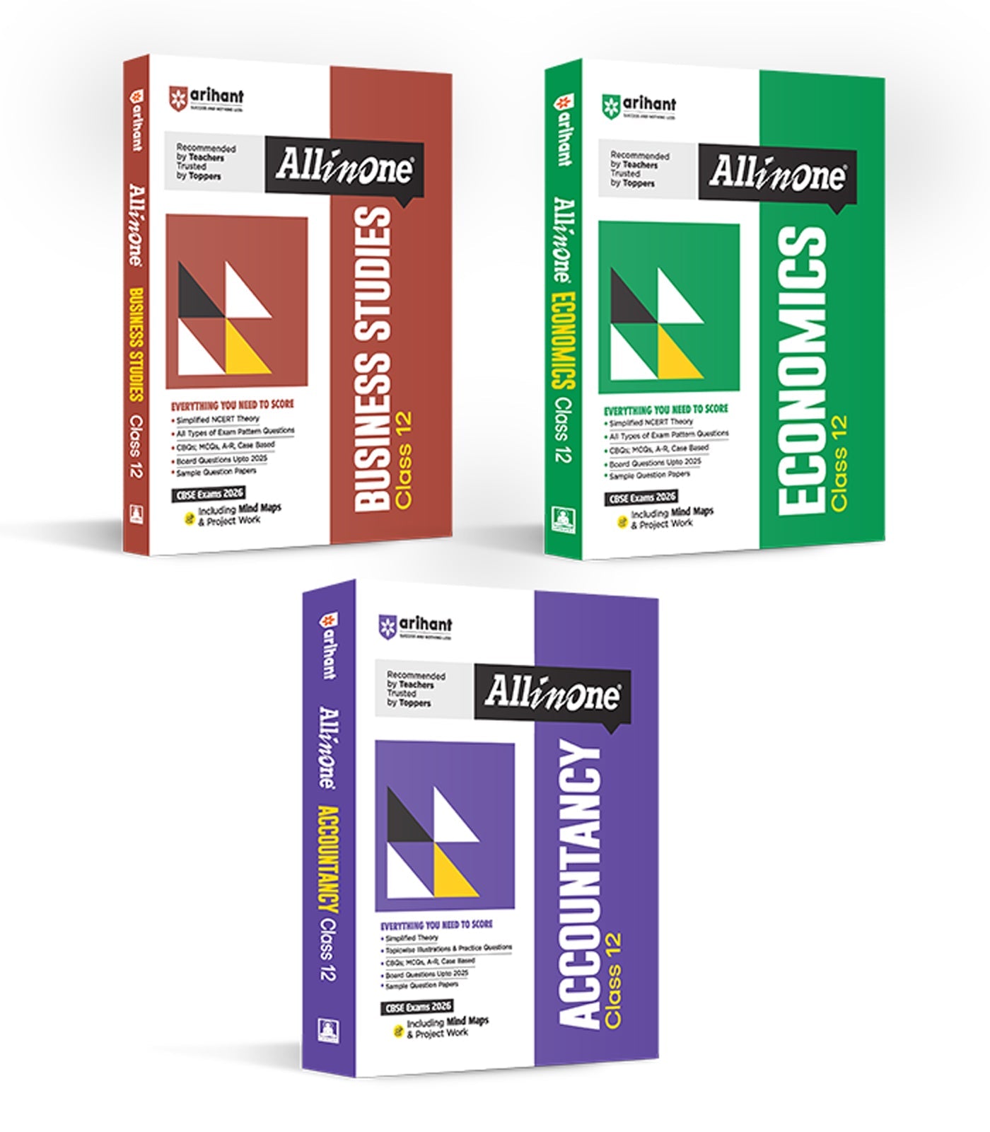 Combo of CBSE All In One Class 12th Accountancy, Economics & Business Studies| Arihant