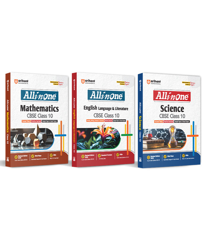 Combo of CBSE Class 10th Exam 2025-26 | Mathematics & English Lang., Science