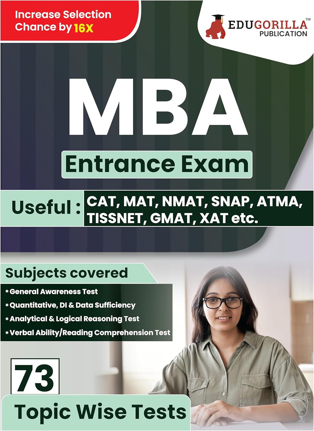 MBA Entrance Exam 2025 - 73 Topic-wise Solved Tests For Various National and State Universities/Institutes CAT, MAT, NMAT, SNAP, ATMA, TISSNET, GMAT, MAH CET with Free Access to Online Tests