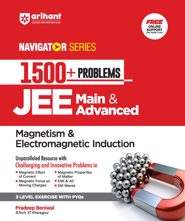 JEE Navigator 1500+ Problems Magnetism & Electromagnetic Induction for JEE Main & Advanced 2026 | Arihant