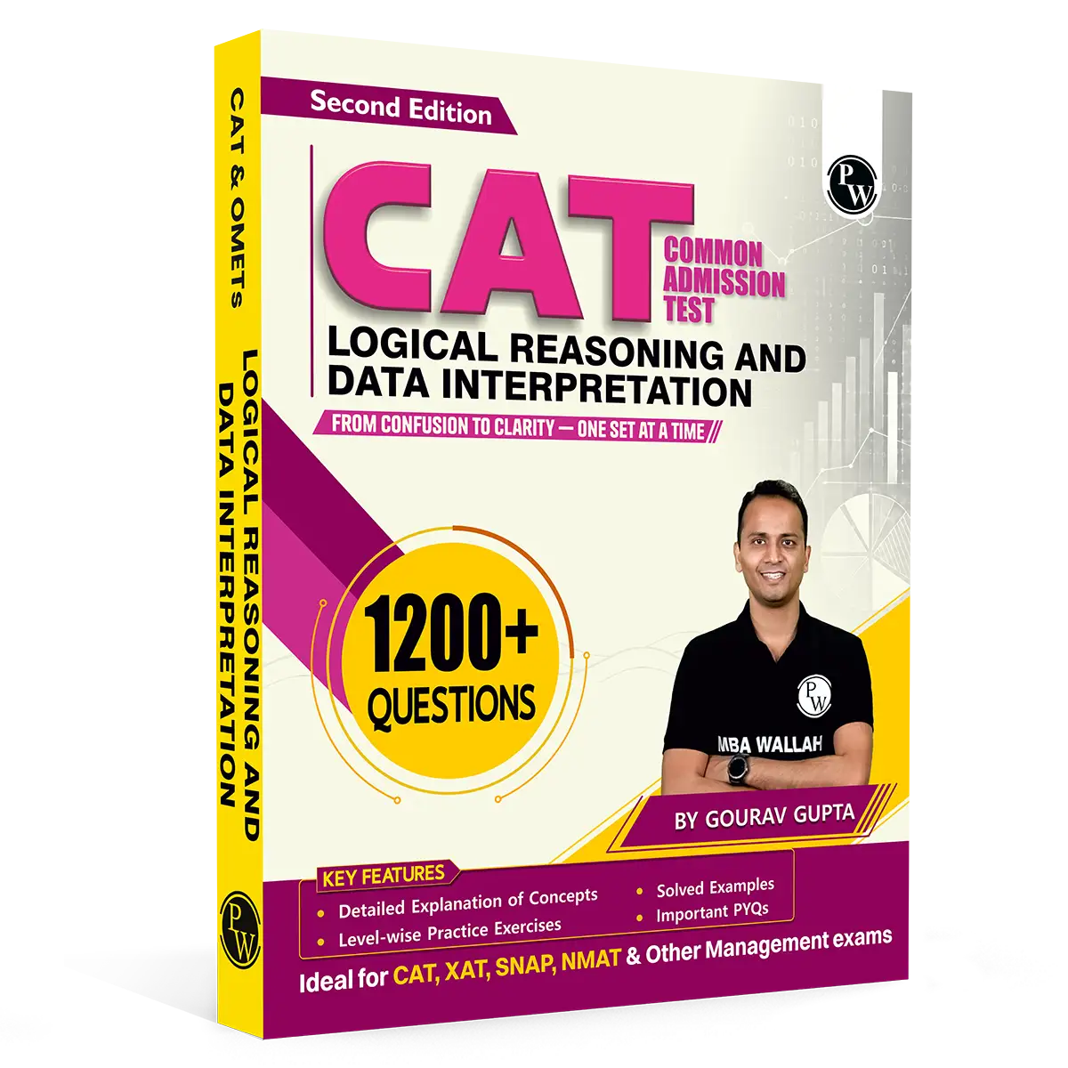 MBA Wallah Logical Reasoning & Data Interpretation CAT Books for 2027 Exam | 1200+ Questions By Gourav Gupta| Detailed Concept with Solved PYQs | For XAT, SNAP, NMAT & Other Management Exams
By PW