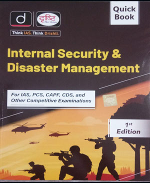 Drishti IAS Quick Book Internal Security & Disaster Management English Medium Original Book