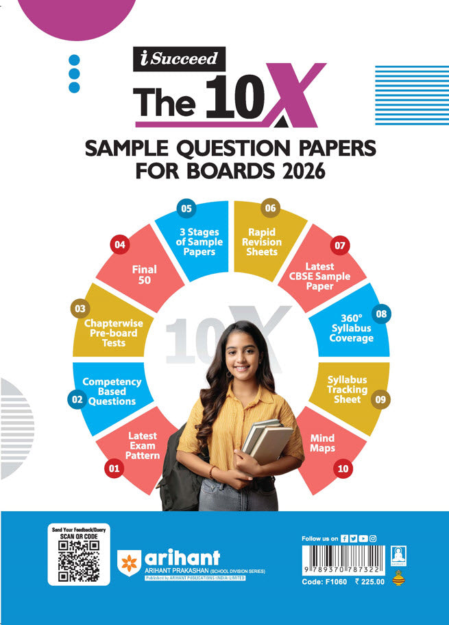 i-Succeed CBSE 2026 – Class 12 Home Science | 10 Sample Question Papers | Rapid Revision Sheets | Mind Maps | Final 50 Most Probable Questions | As per Latest CBSE Sample Paper