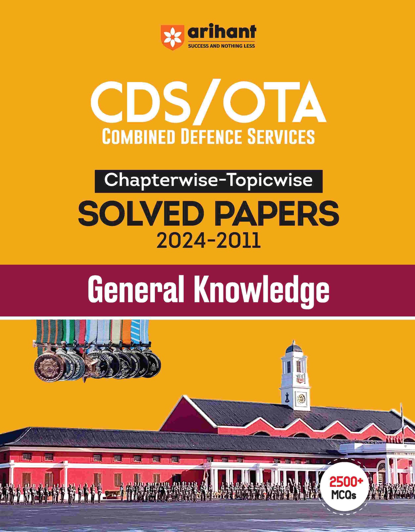 Combo of CDS/CDS OTA Chapterwise-Topicwise Solved Papers (2024-2011) | English Medium