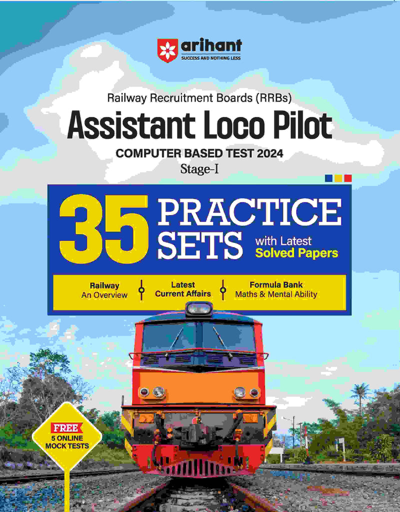 RRBs Assistant Loco Pilot (ALP) Exam 2024 (Stage-1) | 35 Practice Sets | Englishj Medium| Arihant