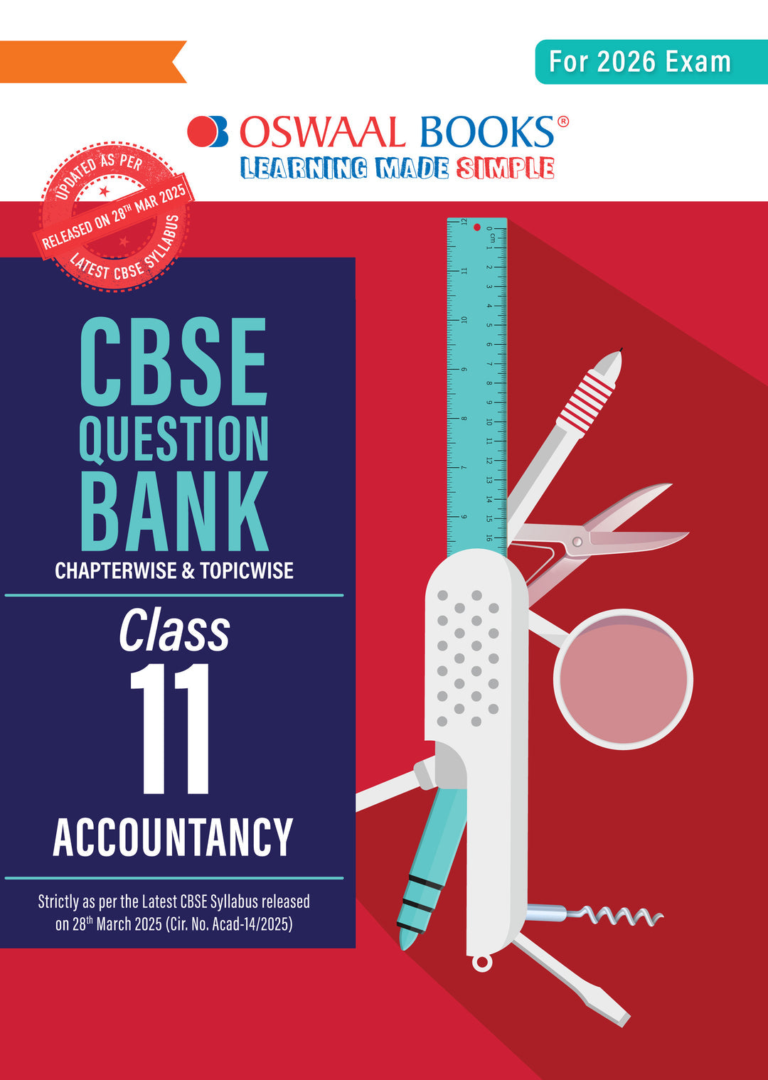 CBSE Question Bank Class 11 Accountancy For 2026 Exam। Oswaal।
