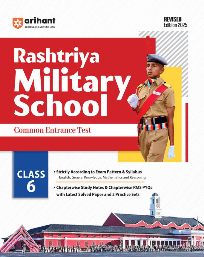Rashtriya Military School (RMC) Common Entrance Test (CET) 2025 Class 6 | Study Guide | English Medium