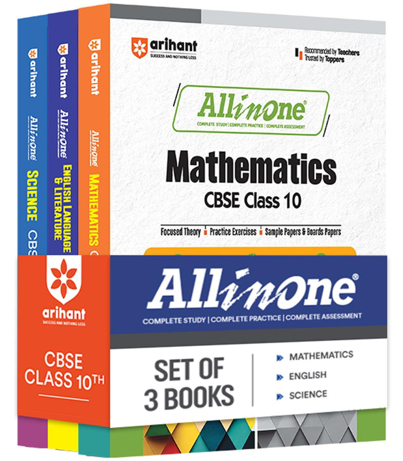 All In One Mathematics, English Language & Literature, Science, Class 10th Based On Latest NCERT For CBSE Exams 2025| Arihant