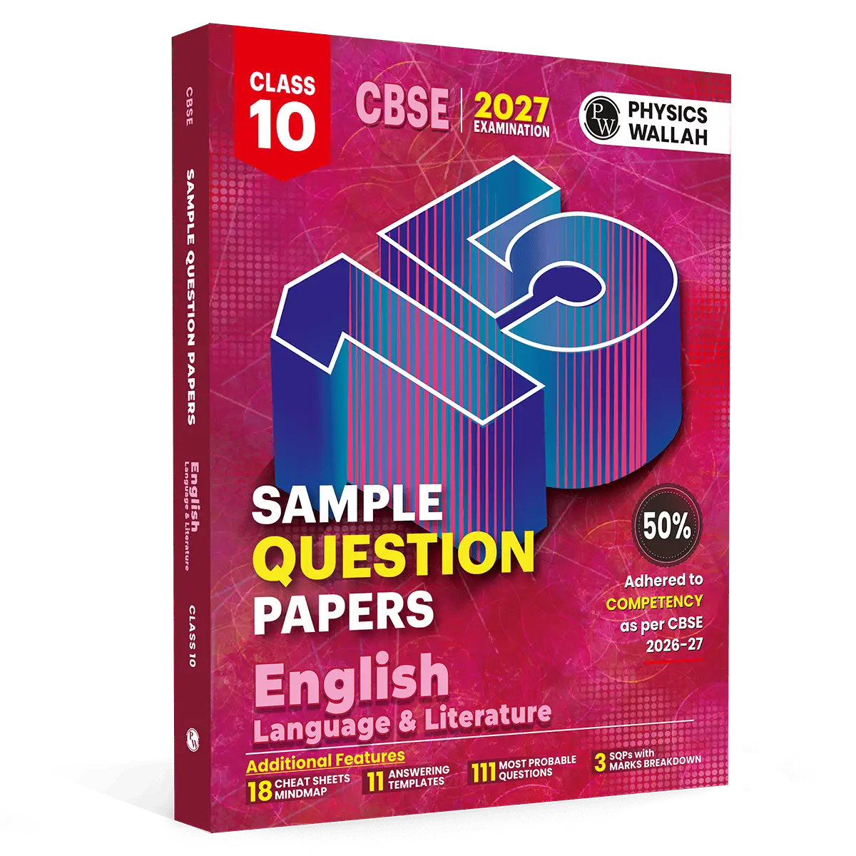 PW 15 CBSE Sample Papers Class 10 English Language & Literature For 2027 Board Exam (New Pattern) | CBSE Like Question Booklet and Answer Sheets, Marking Stickers
By PW