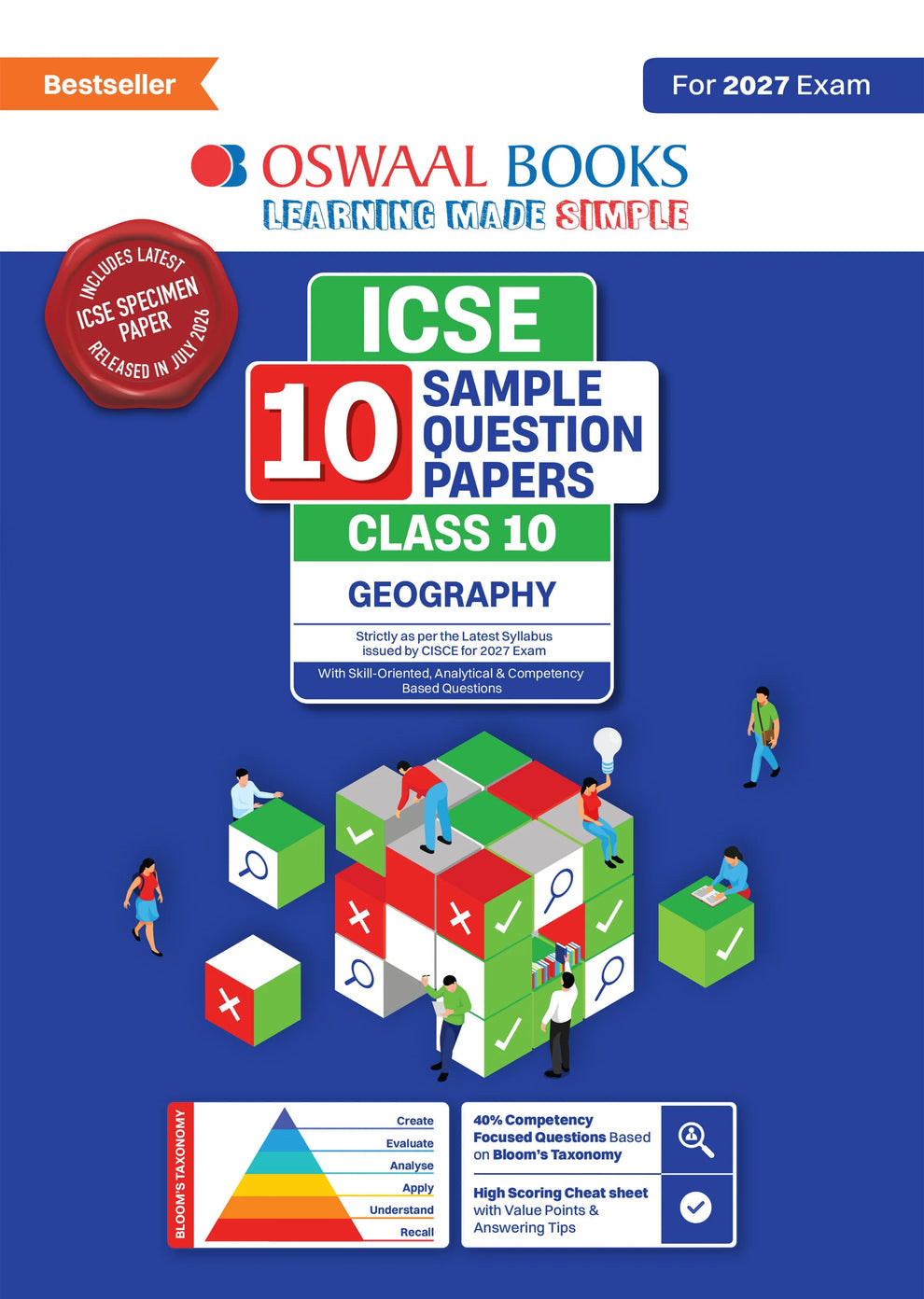 Oswaal ICSE 10 Sample Question Papers Class 10 Geography (For 2027 Exam)
