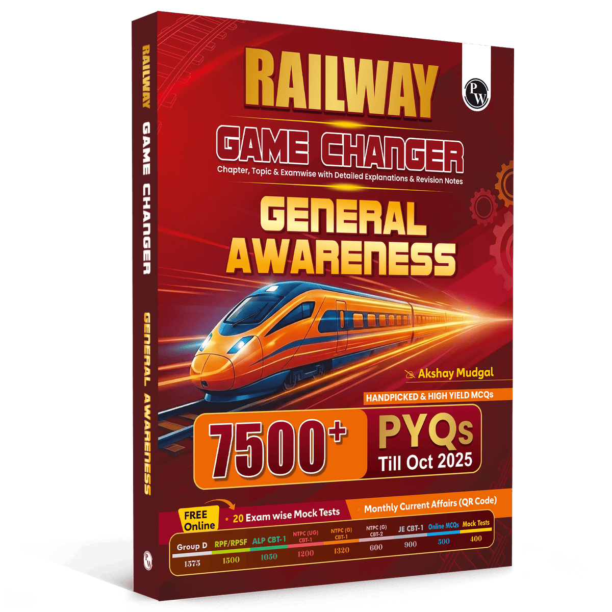 PW Railway Game Changer General Awareness PYQ 7500+ TCS MCQ By Akshay Sir For 2026 Exams | Chapter, Topic & Exam-wise Past Year Questions (PYQs) | Group D, NTPC G, NTPC UG, RPF, ALP CBT-1, JE CBT-1 Exams
By PW