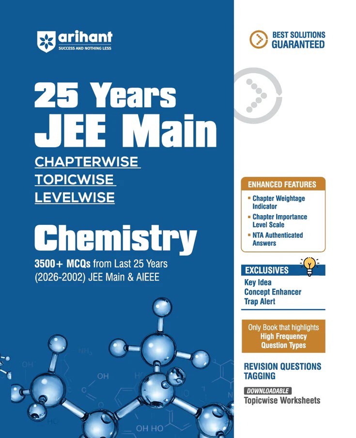 Arihant 25 Years JEE Main Chapterwise Topicwise Levelwise Chemistry