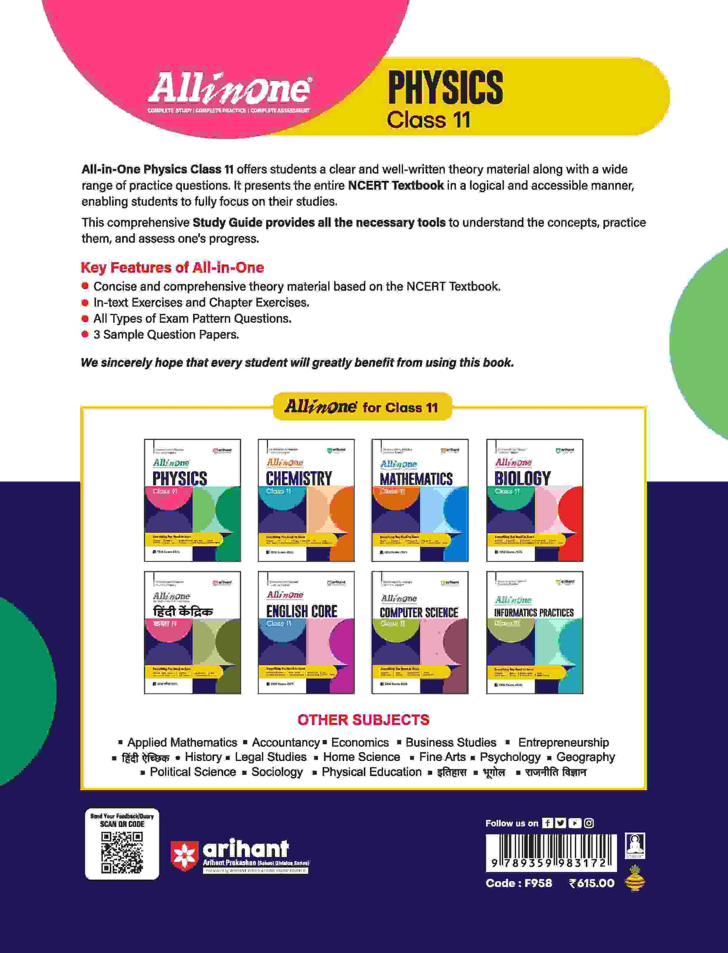 All In One CBSE Physics Class 11th For CBSE Exams 2025 | Based On Latest NCERT