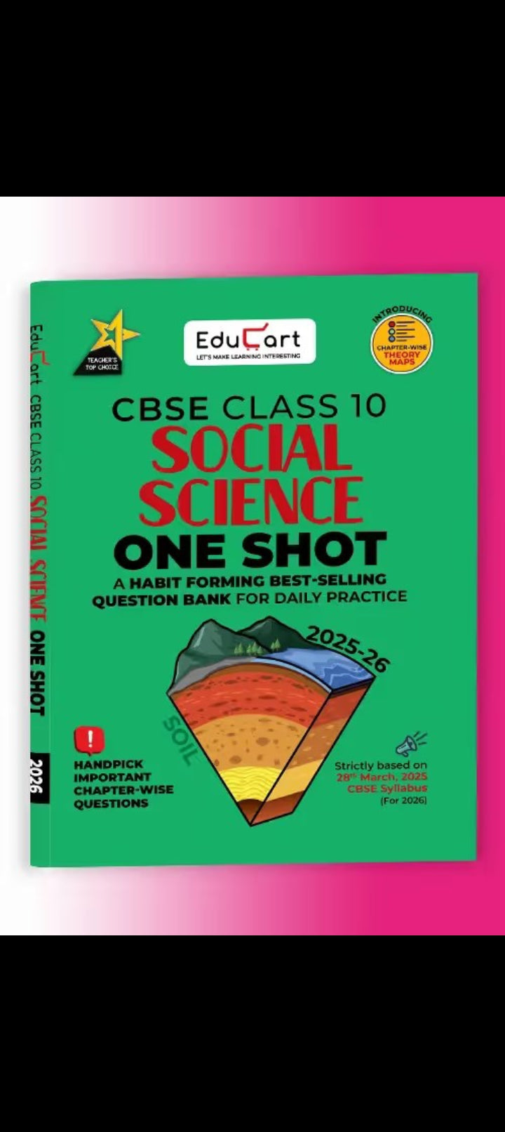 Educart CBSE Class 10 SOCIAL SCIENCE One Shot Question Bank 2025-26 (for 2026 exam)