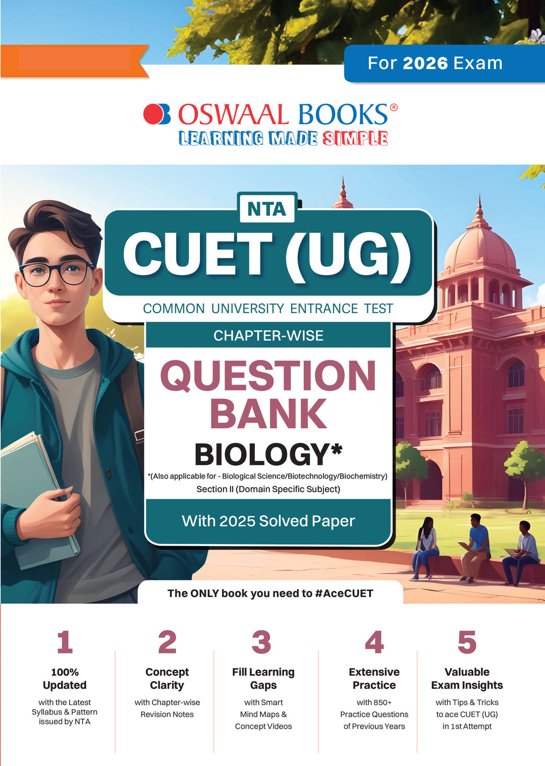 NTA CUET (UG) Chapter-wise Question Bank Biology For 2026 Exam