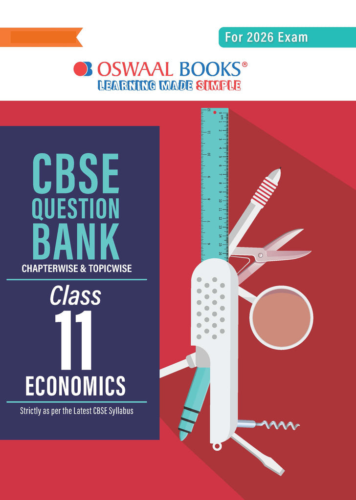 CBSE Question Bank Class 11 Economics, Chapterwise And Topicwise Solved Papers For 2026 Exams| Oswaal