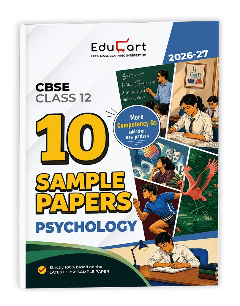 Educart CBSE Class 12 10 Sample Papers Psychology 2026-27