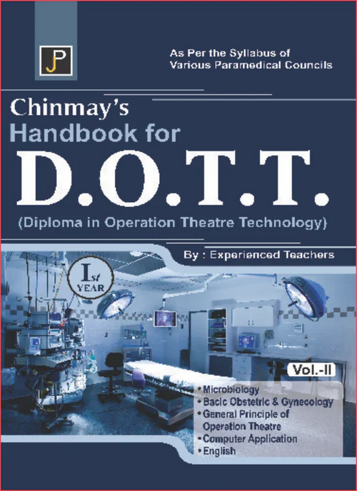 CHINMAYS HAND BOOK FOR DOTT 1 YEAR 2 PART By Experienced Teachers , Publisher: JainPublications