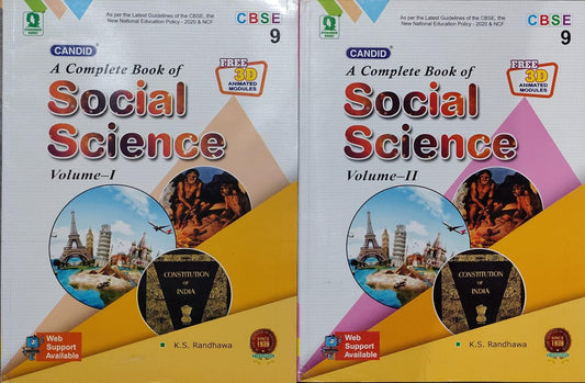A Complete Book of Social Science Volume-I and II Author: K.S. Randhawa Class: Class 9 Board: CBSE Publisher: Evergreen Books