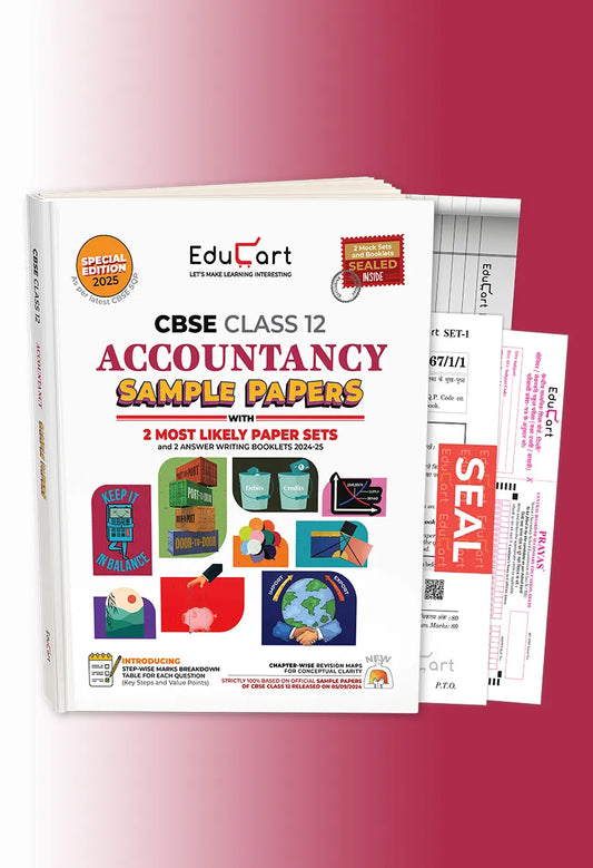 Educart CBSE Accountancy Class 12 Sample Paper 2024-25 (With exclusive CBSE Mock Booklets for 2025 Exam)
