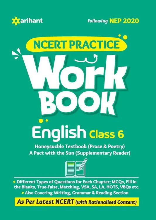 NCERT Practice Workbook English Class 6, Author: Team Arihant , Publisher: Arihant prakashan