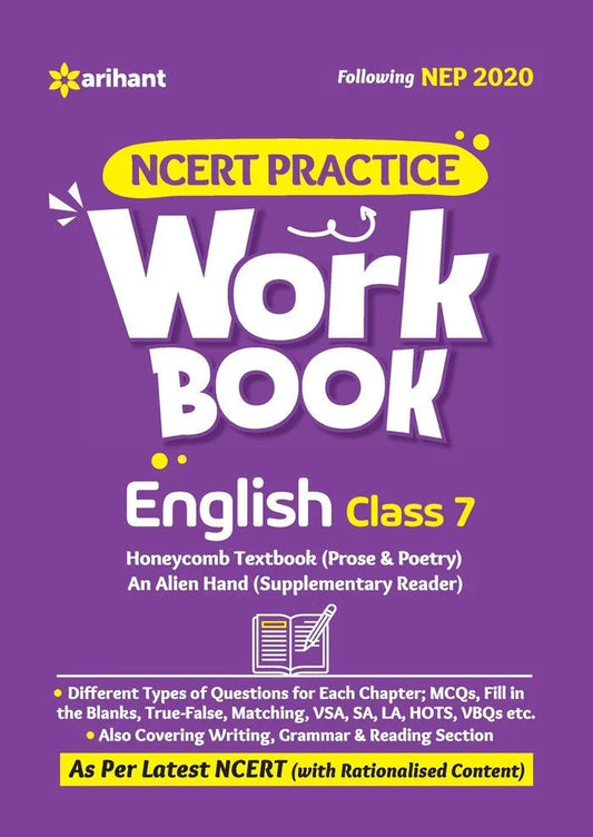NCERT Practice Workbook English Class 7, Author: Team Arihant , Publisher: Arihant prakashan