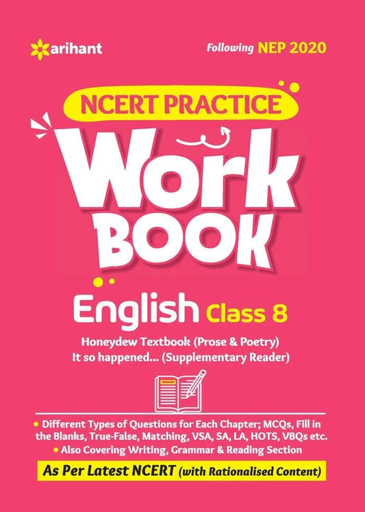 NCERT Practice Workbook English Class 8, Author: Team Arihant , Publisher: Arihant prakashan