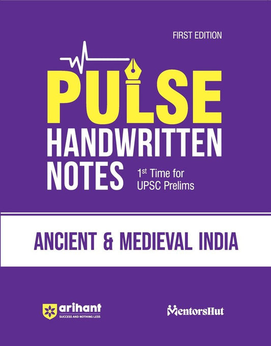PULSE Handwritten Notes Ancient & Medieval India | For UPSC, State PCS & Other Competitive Exams | English Medium