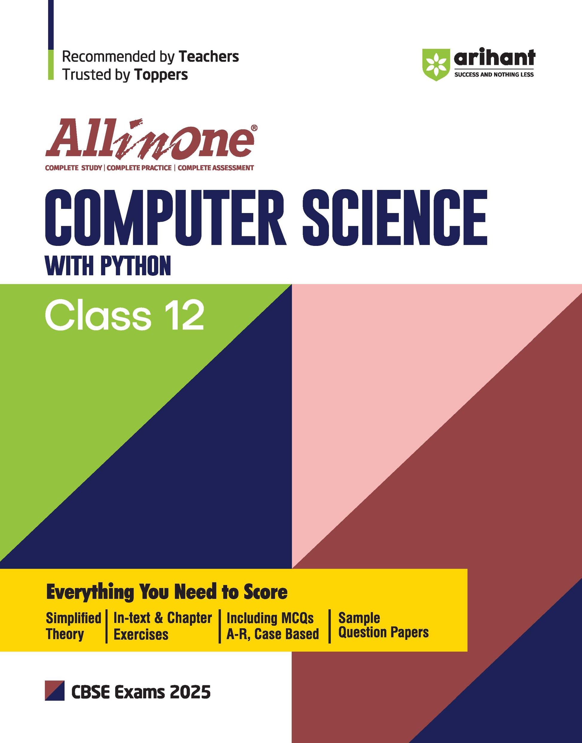 CBSE All in One Computer Science with Python Class 12th Exam 2025-26 ...