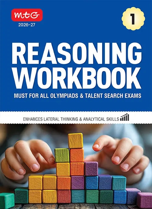 Class 1 Reasoning Workbook For All Olympiad and Talent Search Exam 2026-27,Publisher: MTG Learning Media Pvt Ltd
