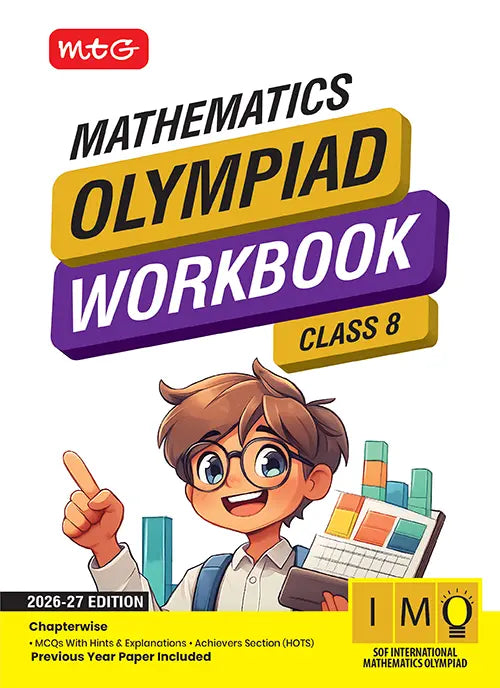 Class 8 International Mathematics Olympiad (IMO) Workbook for 2026-27 Exam, Publisher: MTG Learning Media Pvt Ltd