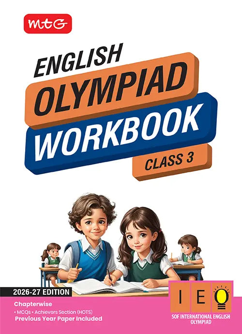 Class 3 International English Olympiad (IEO) Workbook For 2026-27 Exam, Publisher: MTG Learning Media Pvt Ltd