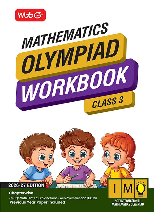 Class 3 International Mathematics Olympiad (IMO) Workbook for 2026-27 Exam, Publisher: MTG Learning Media Pvt Ltd