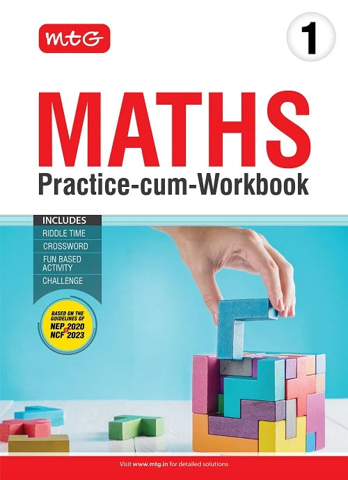Class 1 Maths Practice-cum-Workbook with NEP Guidelines,Publisher: MTG Learning Media Pvt Ltd