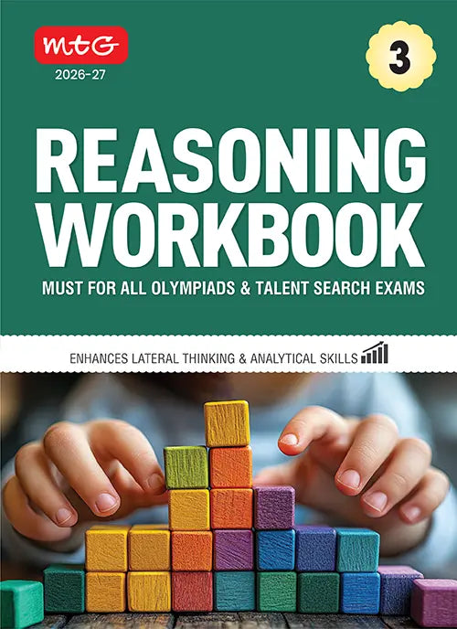 Class 3 Reasoning Workbook For All Olympiad and Talent Search Exam 2026-27,Publisher: MTG Learning Media Pvt Ltd