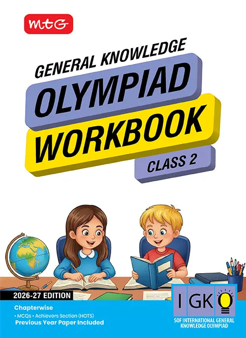 Class 2 International General Knowledge Olympiad (IGKO) Workbook for 2026-27 Exam, Publisher: MTG Learning Media Pvt Ltd