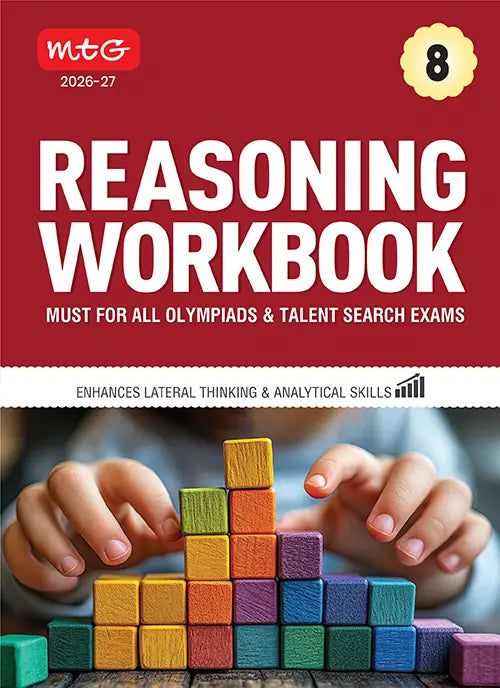 Class 8 Reasoning Workbook For All Olympiad and Talent Search Exam 2026-27, Publisher: MTG Learning Media Pvt Ltd