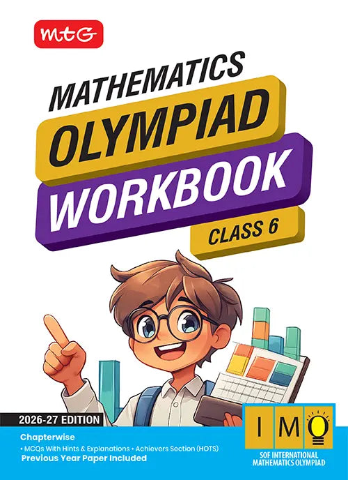 Class 6 International Mathematics Olympiad (IMO) Workbook for 2026-27 Exam, Publisher: MTG Learning Media Pvt Ltd