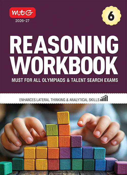 Class 6 Reasoning Workbook For All Olympiad and Talent Search Exam 2026-27, Publisher: MTG Learning Media Pvt Ltd