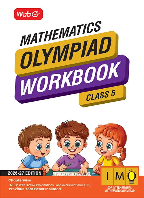 Class 5 International Mathematics Olympiad (IMO) Workbook for 2026-27 Exam, Publisher: MTG Learning Media Pvt Ltd