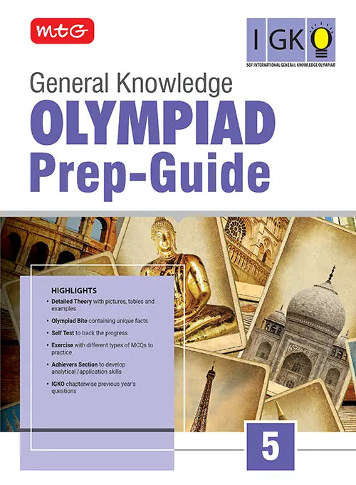 Class 5 Olympiad Prep-Guide (OPG) General Knowledge (IGKO) – Detailed Theory, Self Test For SOF 2026-27 Exam, Publisher: MTG Learning Media Pvt Ltd