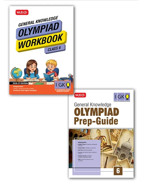 Class 6 General Knowledge (IGKO) Olympiad Workbook and Prep Guide – Detailed Theory, Self Test For SOF 2026-27 Exam (2 IN 1 COMBO), Publisher: MTG Learning Media Pvt Ltd