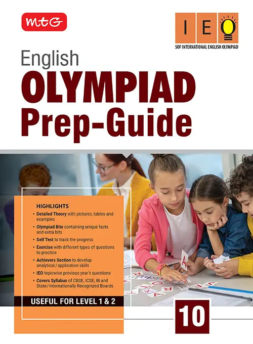 Class 10 Olympiad Prep-Guide (OPG) English (IEO) – Detailed Theory, Self Test For SOF 2026-27 Exam, Publisher: MTG Learning Media Pvt Ltd