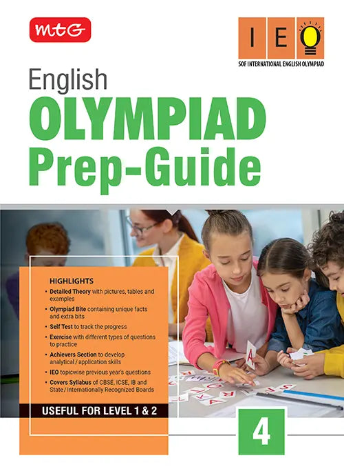 Class 4 Olympiad Prep-Guide (OPG) English (IEO) – Detailed Theory, Self Test For SOF 2026-27 Exam,
