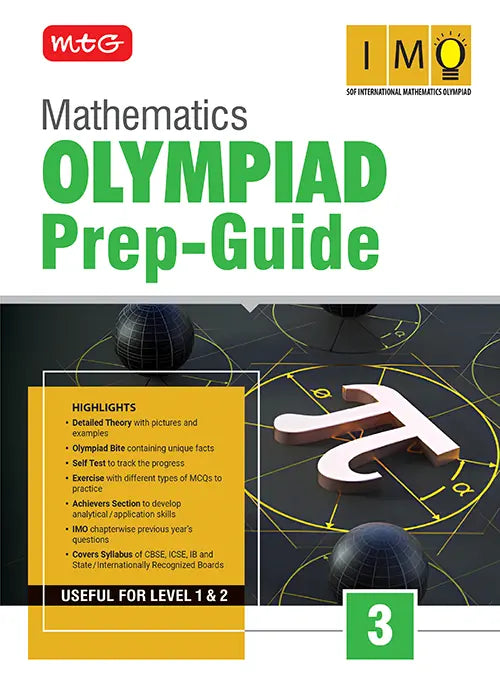 Class 3 Olympiad Prep-Guide (OPG) Mathematics (IMO) – Detailed Theory, Self Test For SOF 2026-27 Exam, Publisher: MTG Learning Media Pvt Ltd