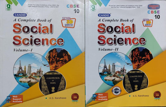 A Complete Book of Social Science Volume-I and II Author: K.S. Randhawa Class: Class 10 Board: CBSE Publisher: Evergreen Books