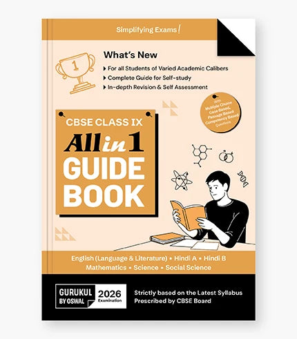 All in 1 Guide Book CBSE Class 9 for 2026 Exam By Oswal Publishers