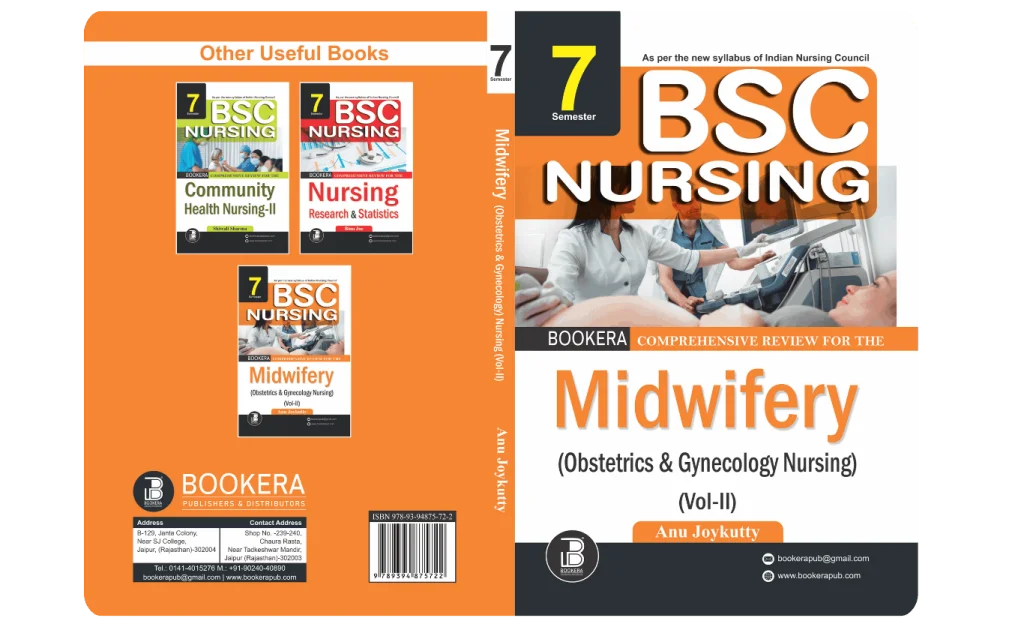 BP(QRS)-Midwifery (Obstetrics & Gynecology Nursing)-II (E) Author: Anu Joykutty ,  Publisher : Bookera Publishers & Distributors