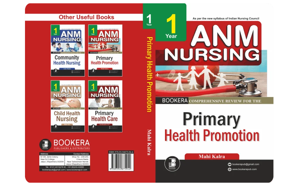 BP(QRS)-Primary Health Promotion , for A.N.M. (E) Author: Mahi Kalra , Publisher : Bookera Publishers & Distributors